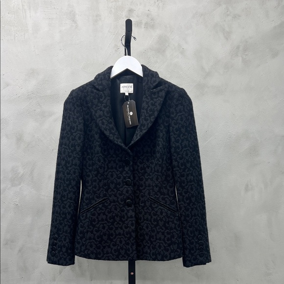 Giorgio Armani Jackets & Blazers - Giorgio Armani Dark Gray Textured Women's Blazer